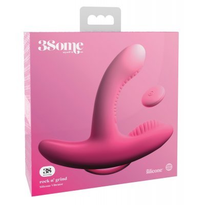Vibrátor se stimulátorem klitorisu růžový