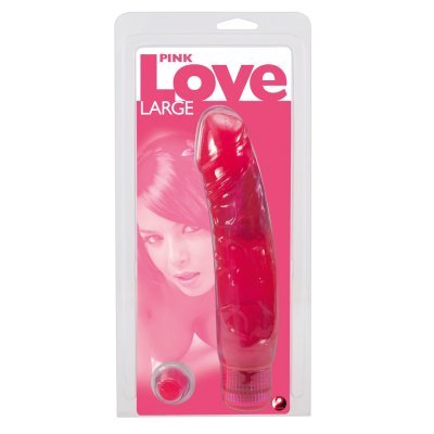 Přirozený vibrátor Love růžový 22 cm