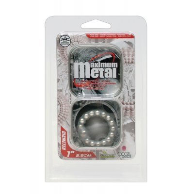 Metalový perlový erekční kroužek