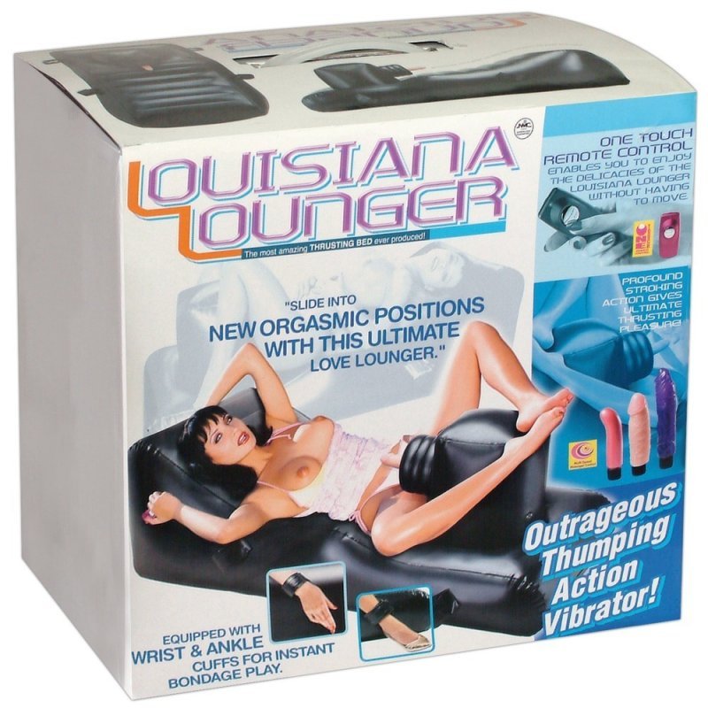 Šukací nafukovací postel se třemi vibrátory Louisiana Lounger NMC