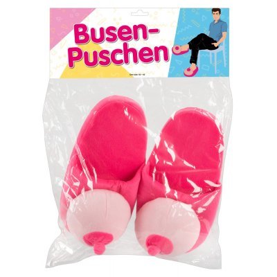 Růžové papuče s prsama