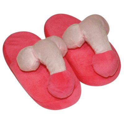 Růžové papuče s penisem