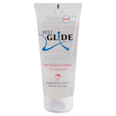 Lubrikační gel Just Glide jahoda 200ml