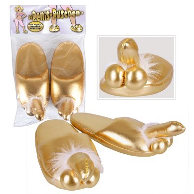 Zlaté papuče s penisem