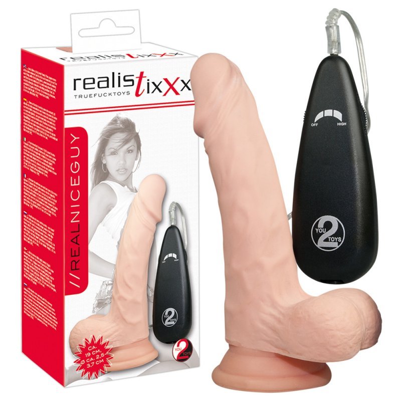 Vibrátor Realistixxx Real Nice Guy 17,5 cm Realistixxx