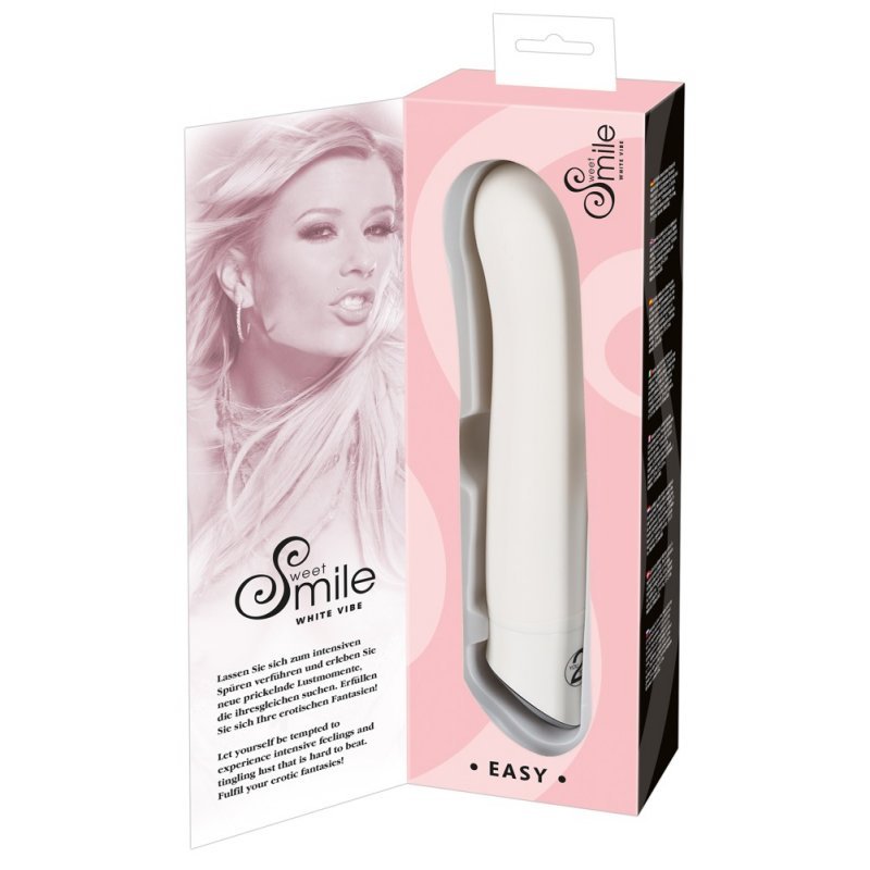 Vibrátor Smile Easy White Vibrator Sweet Smile