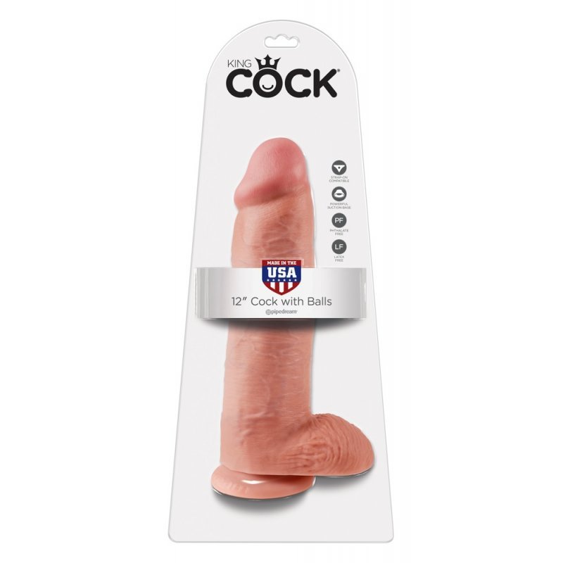 Pipedream King Cock 12″ Cock with Balls