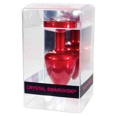 Anální kolík Swarovski ANNI R Heart red T1 crystal