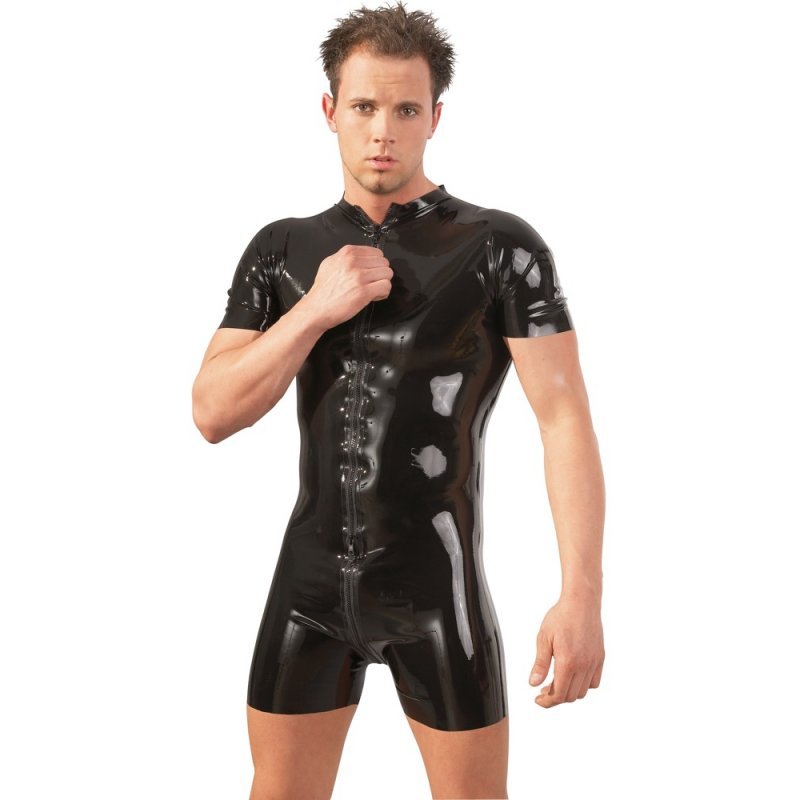 Latexový Playsuit pro muže na zip M LATE X