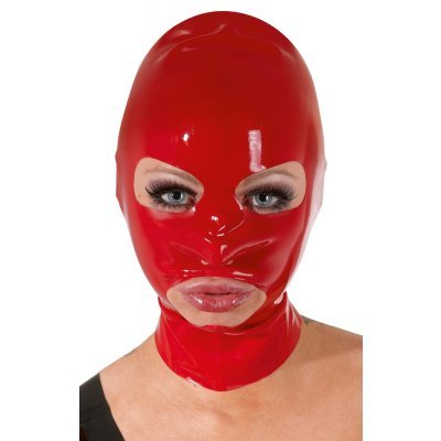 Latex Head Mask red