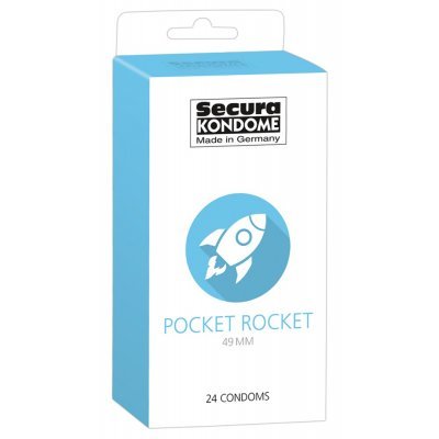 Kondomy Secura Pocket Rocket 49 mm x 24ks