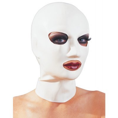 Latexová maska bílá