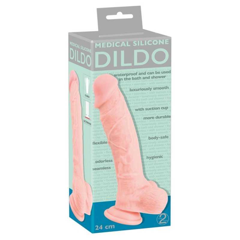 Medical Silicone Dildo 24 cm Medical Silicone