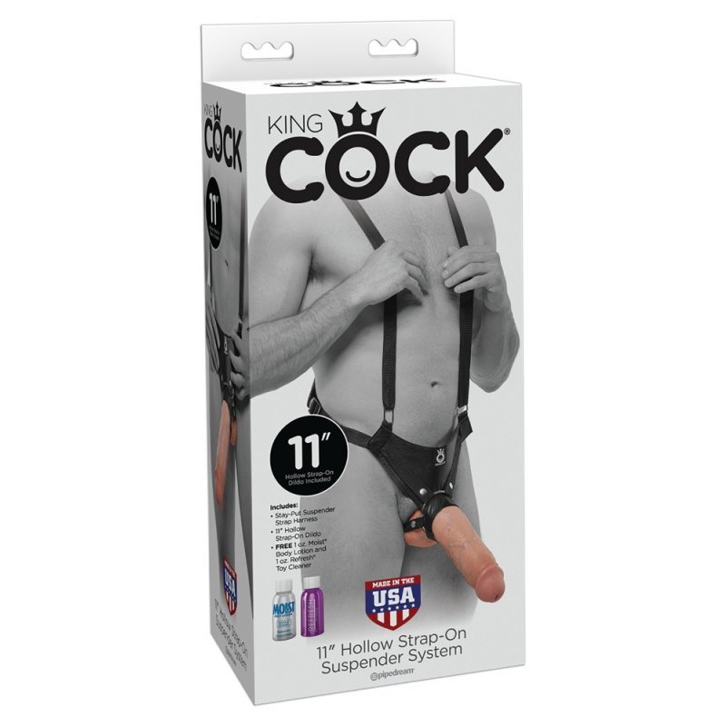 Pipedream King Cock 11" Hollow Strap-On Suspender System
