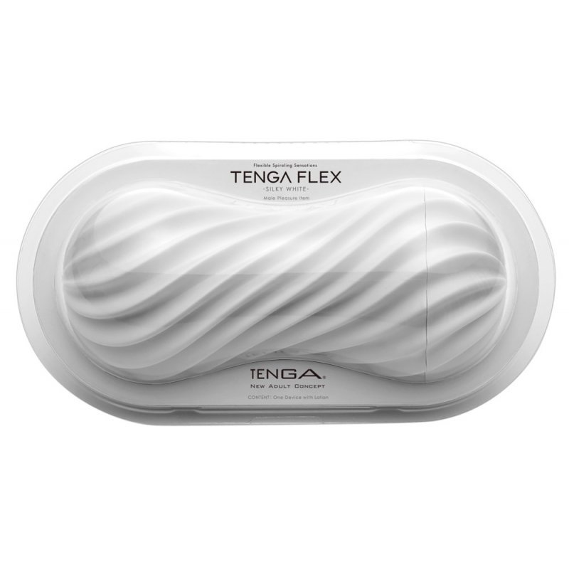 Masturbátor Tenga Flex Silky bílý TENGA