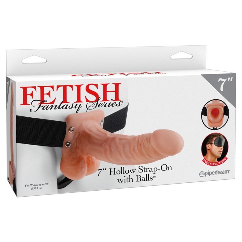 Dutý připínací penis 19 cm Fetish Fantasy Series