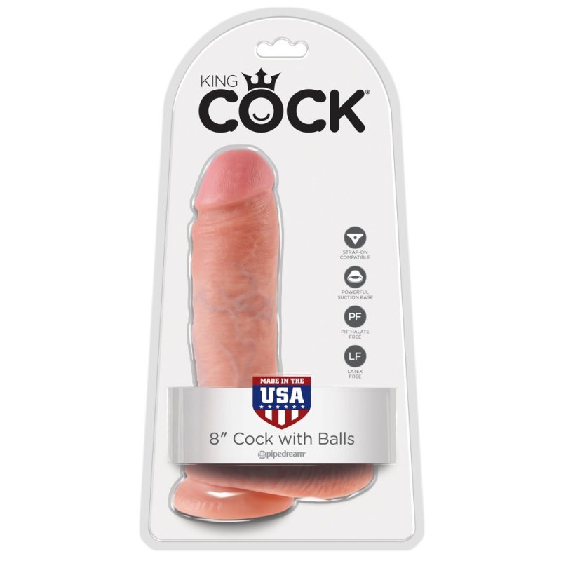 King Cock 8 Inch with Balls