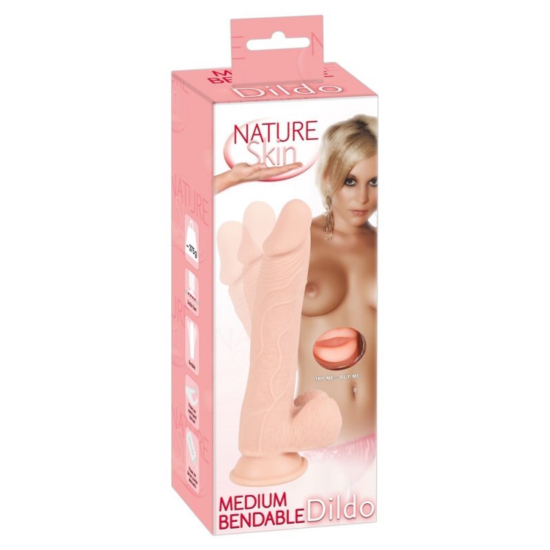 Realistické ohýbací dildo 24 cm Nature Skin