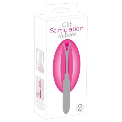 Vibrační hůlka Clit Stimulation deluxe růžovo-kovová