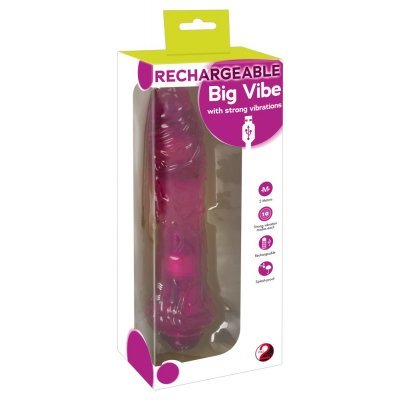 Vibrátor se silnými vibracemi vínová Y2T Rechargeable Big Vibe