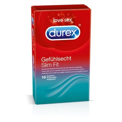 Kondomy Durex Gefühlsecht Slim Fit 10ks
