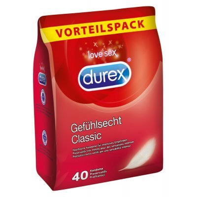 Kondomy Durex Gefühlsecht 40pc BigPack