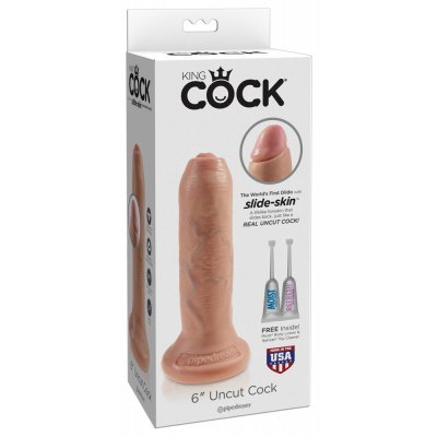 Dildo 6"neobřezané tělové