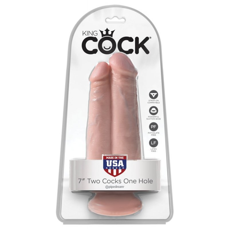 Pipedream King Cock 7" Two Cocks One Hole