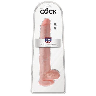 Dildo 14" s varlaty tělové