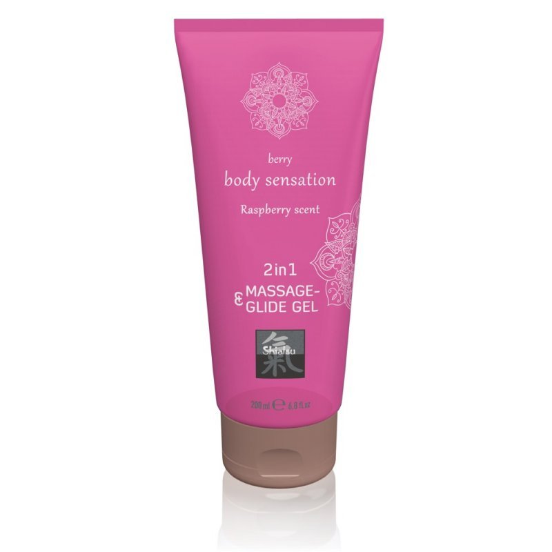 Gel 2in1 Raspberry Scent 200ml HOT Shiatsu