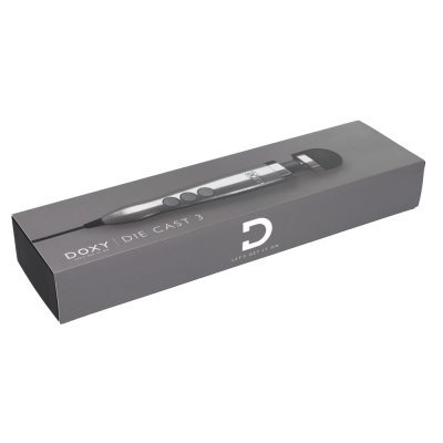 Masážní vibrátor Doxy Die Cast 3 - Brushed Metal