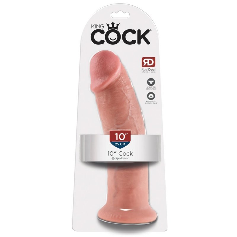 Dildo 10" tělové King Cock