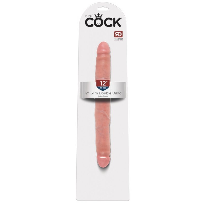 KC 12" Slim dvojité dildo King Cock