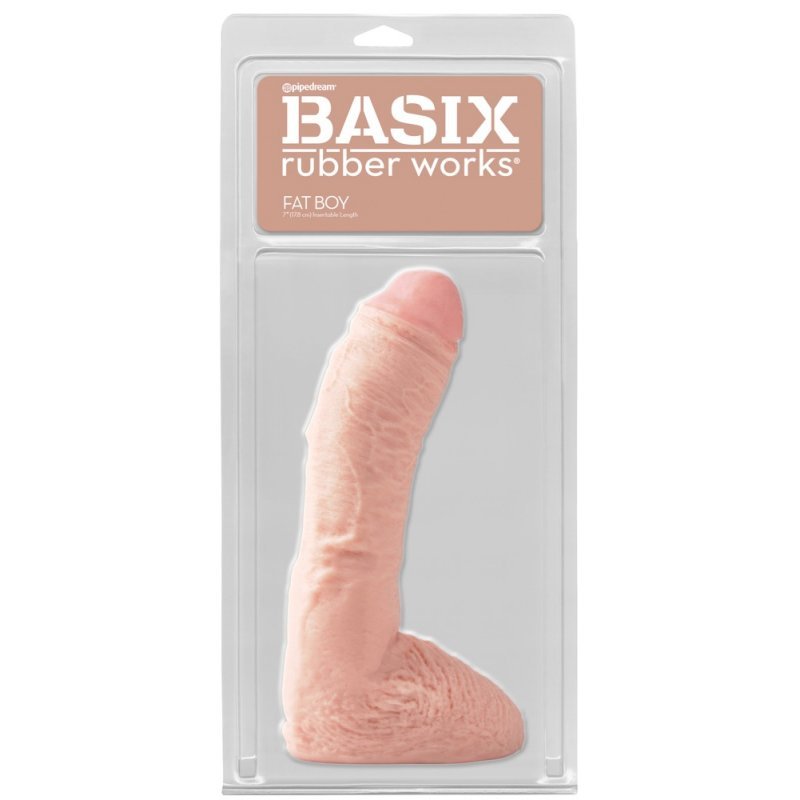 Realistické dildo Basic"10" Basix Rubber Works
