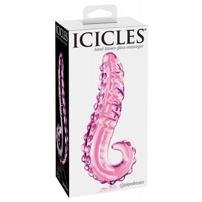 Skleněné dildo . 24 Pink