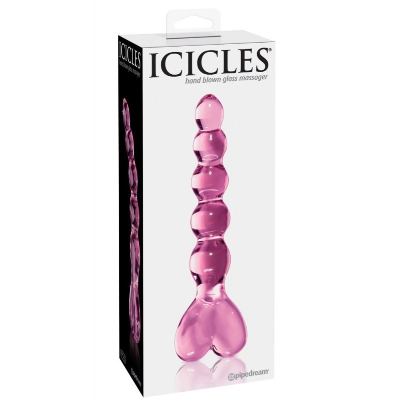 Skleněné dildo No. 43 Pink Icicles