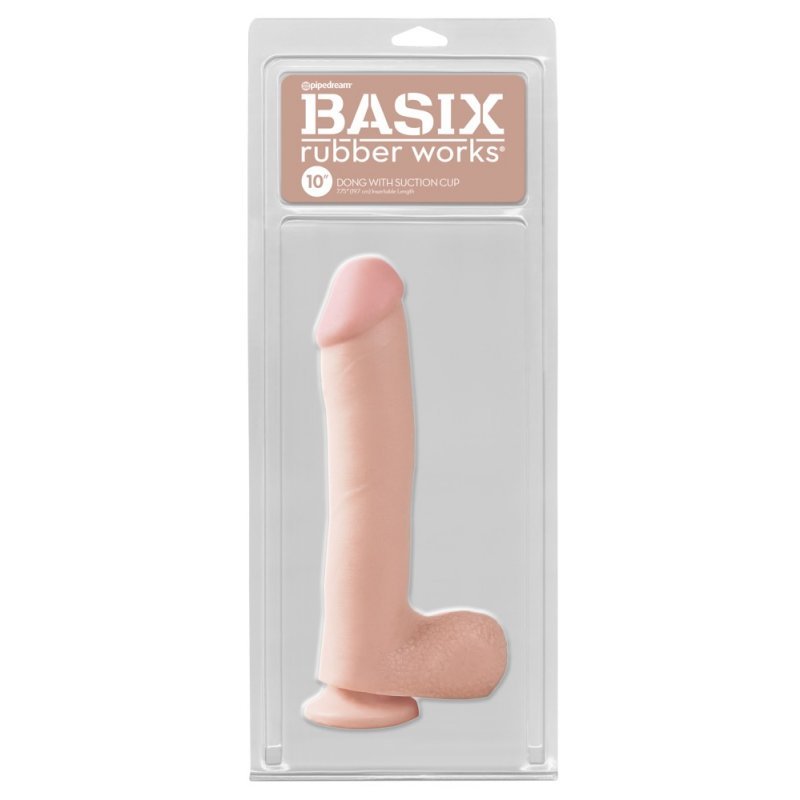 Realistické dildo s přísavkou "10" Basix Rubber Works