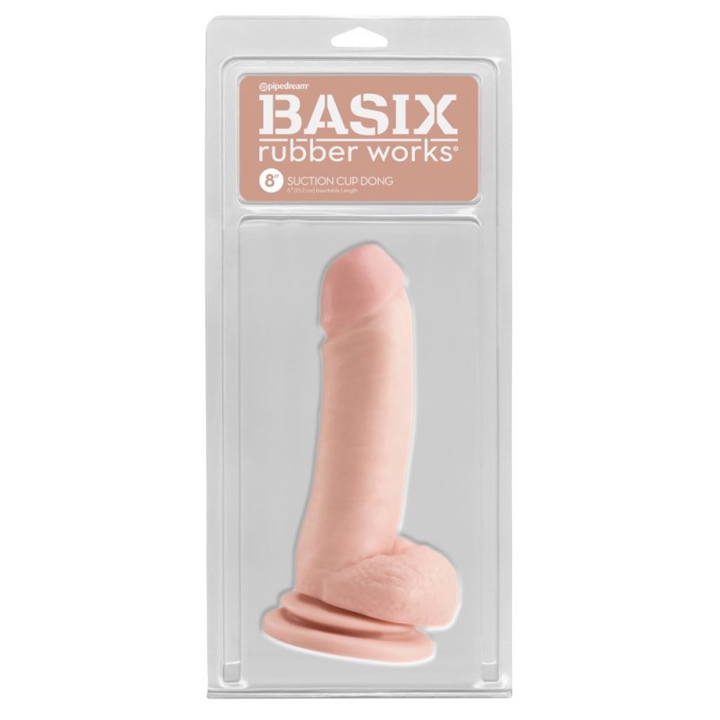 Realistické dildo s přísavkou "8" Basix Rubber Works