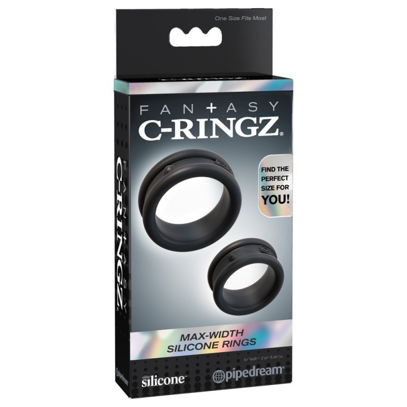 2 ks silikonové erekční kroužky Fantasy C-Ringz