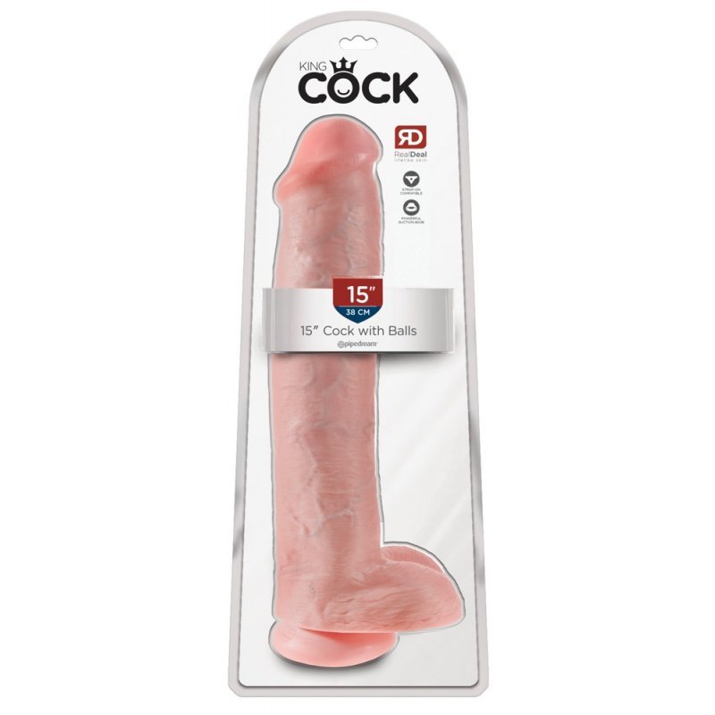 Dildo 15" tělové King Cock