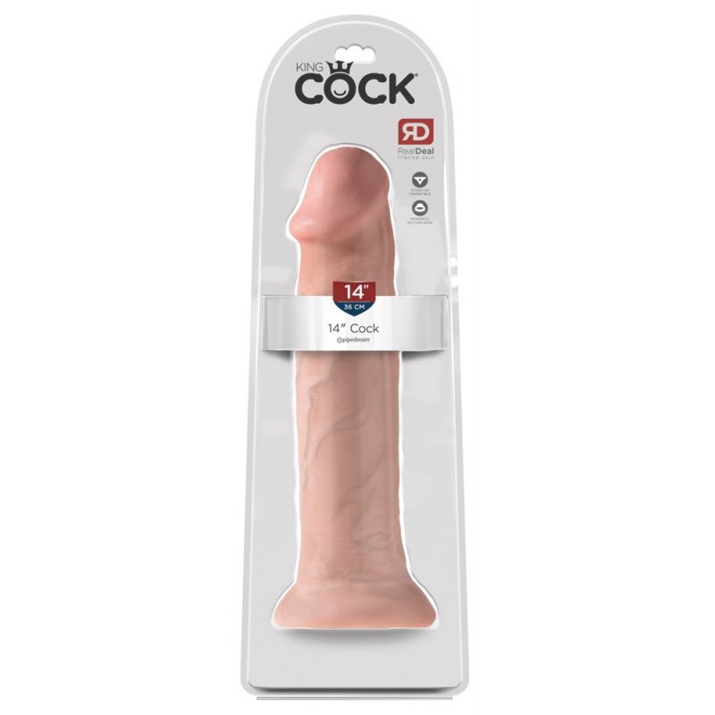 Dildo 14" tělové King Cock