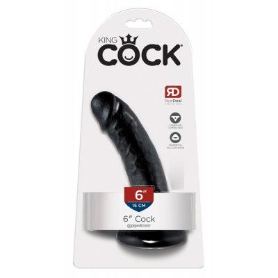 King Cock 6" Cock černé