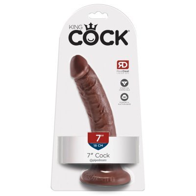 Dildo 7" hnědé