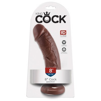 Dildo 8" hnědé