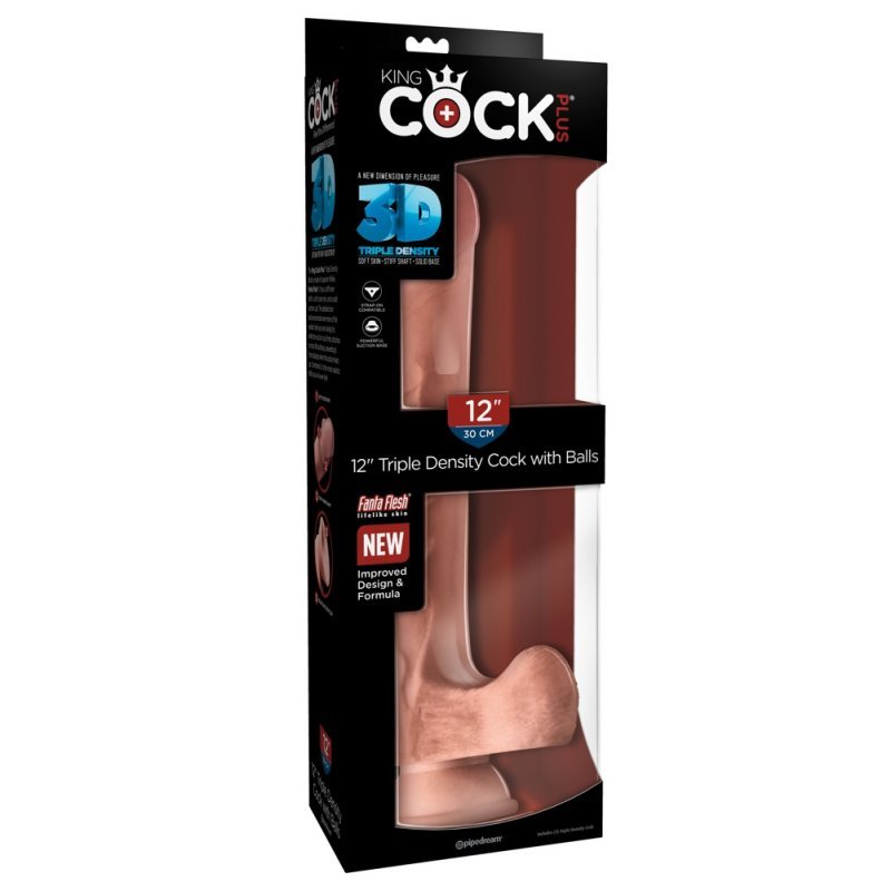 KCP 12 TD Cock with Balls King Cock Plus