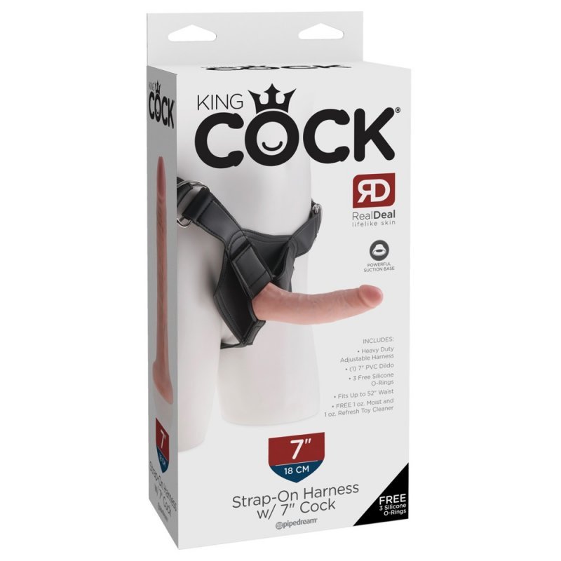 Pipedream King Cock Strap on Harness w/ 7" Cock