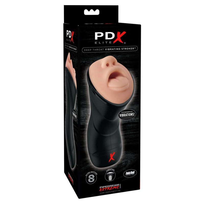 Masturbátor s ústním otvorem a nosními dírkami PDX Elite