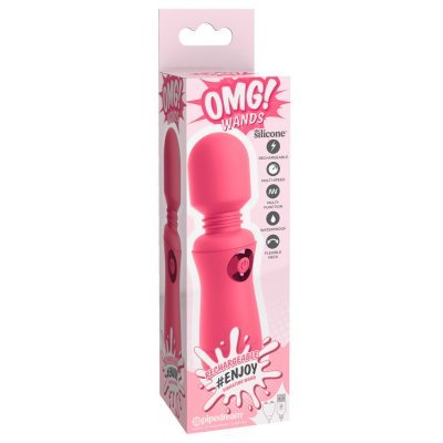 Mini masážní vibrátor OMG! světle růžový