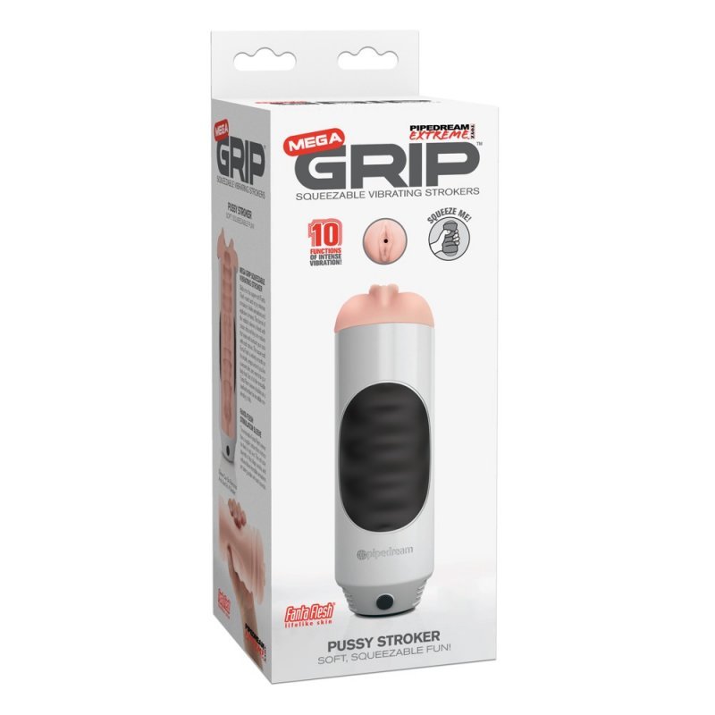 Masturbátor PET Mega Grip Vibrating Stroke Pipedream Extreme Toyz