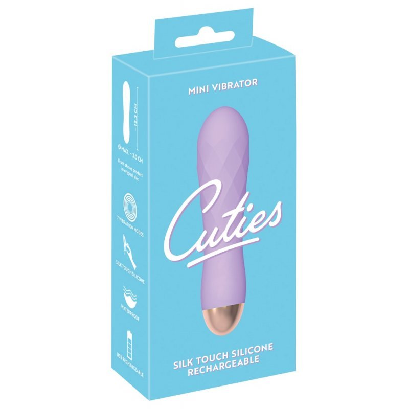 Fialový mini vibrátor do kabelky Cuties